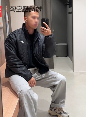 42运动家 Nike Therma-FIT 立领拉链防风长袖棉服男款 FB8196-010