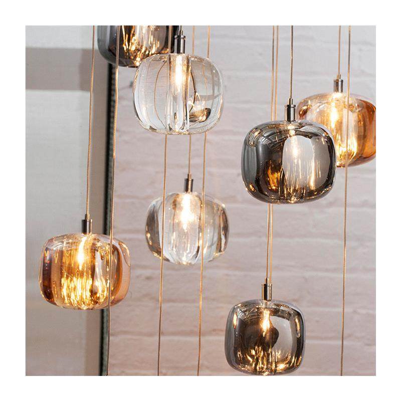 北欧现代简约楼梯吊灯餐厅玻璃灯饰卧室床头酒吧咖啡厅艺术吊灯具,家装灯饰光源,客厅吊灯,淘宝优惠券,粉丝福利购,淘宝优惠卷