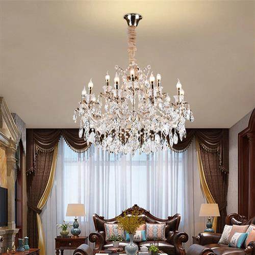 欧式水晶吊灯客厅灯酒店别墅复式楼水晶灯简约现代餐厅卧室灯,家装灯饰光源,客厅吊灯,淘宝优惠券,粉丝福利购,淘宝优惠卷