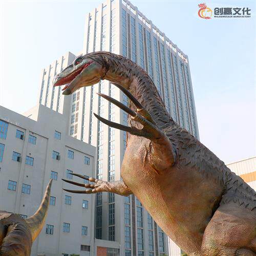 恐龙主题公园景区建设仿真恐龙仿真动物模型定制会动会叫镰刀龙