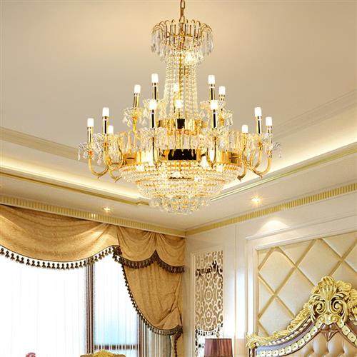 楼梯灯长吊灯客厅复式楼大吊灯欧式吊灯旋转轻奢水晶吊灯现代简约,家装灯饰光源,客厅吊灯,淘宝优惠券,粉丝福利购,淘宝优惠卷