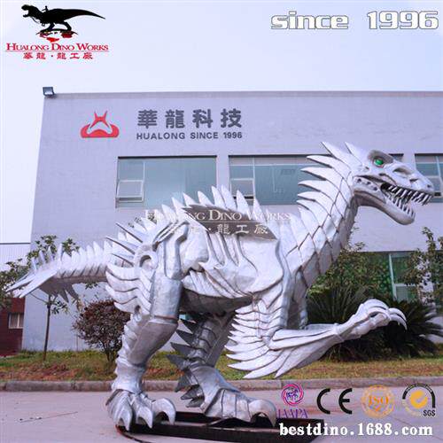 大型仿真机械恐龙可拼装恐龙模型手工制作电动感应引流人气摆件