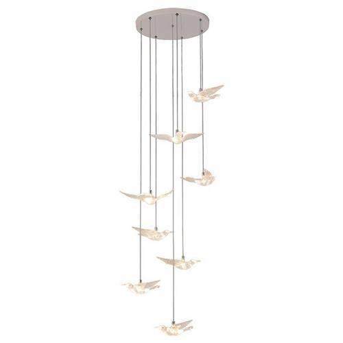 后现代酒店大堂别墅楼梯大吊灯艺术个性飞鸟客厅餐厅沙盘商用灯饰,家装灯饰光源,客厅吊灯,淘宝优惠券,粉丝福利购,淘宝优惠卷