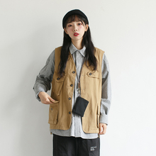 复古BF外套马夹男女 日系美式 RECORDABLE多口袋工装 马甲2019春新款
