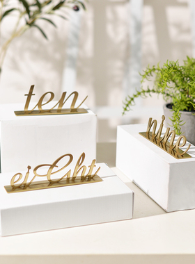 桌面立体字logo立牌定制 不锈钢立式标牌台牌 金属名牌标志提示牌