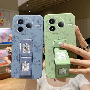 适用于红米K90ProMax手机壳80至尊版 RedmiK70Pro磁吸支架Turbo4Pro全包防摔K60史努比k90折叠腕带套k50软壳