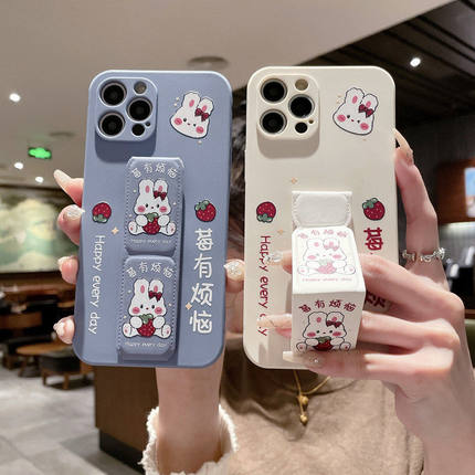 适用于OPPOReno15Pro手机壳14莓有烦恼13/12桌面支撑架10Pro+磁吸腕带套Reno11/9/8/7Pro防摔7兔子硅胶软壳