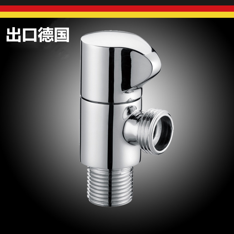 出口德国全铜角阀加厚防漏水角阀马桶热水器冷热通用三角阀止水阀