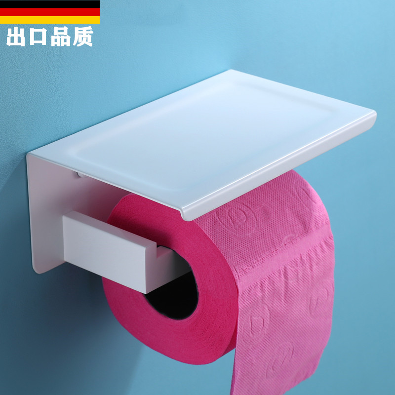 厕所白色不锈钢纸巾架浴室卷纸架