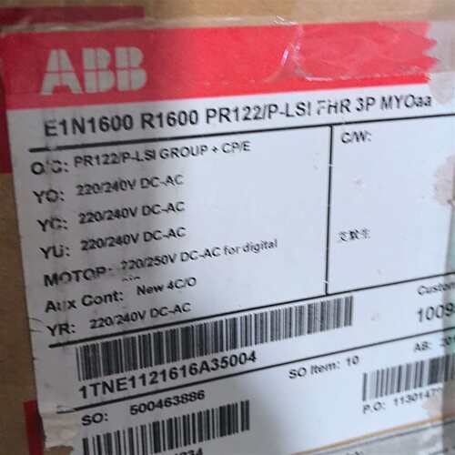可维修可维修智能断路器E1N1600 R1600 PR122/P-