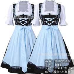万圣节服装 跨境啤酒服 巴伐利亚啤酒节女佣女仆装 舞台装演出服