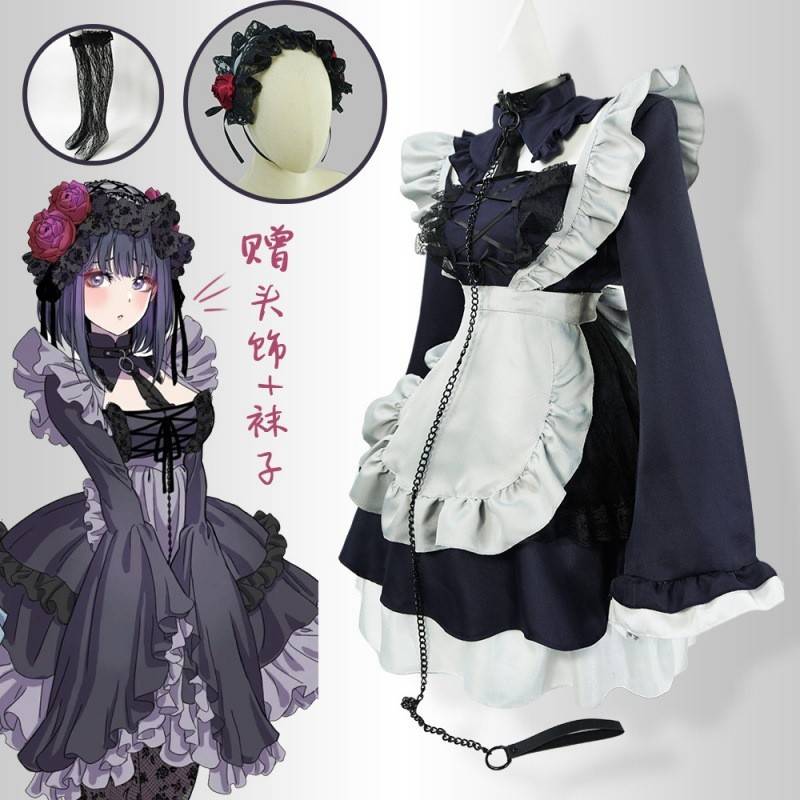 喜多川海梦女仆cos服 喜多川海梦JK制服女仆泳衣cospaly服装工厂