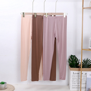 秋裤 莫代尔内搭线裤 女衬裤 修身 春秋打底裤 纯色内搭长裤 女薄款