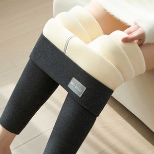 棉裤 保暖裤 绒打底裤 加绒羊羔女士东北特厚大码 加厚外穿季 新款