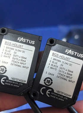 FASTUS奥泰斯激光传感器BGS-HDL05T，2个，日本议价