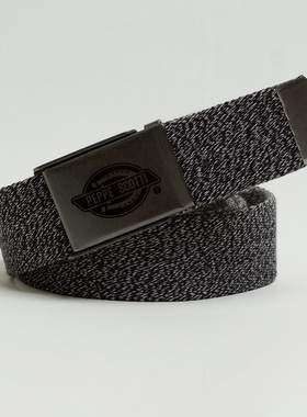 欧美潮牌 男士帆布腰带黑色休闲编织裤带夏 时尚百搭青年学生皮带