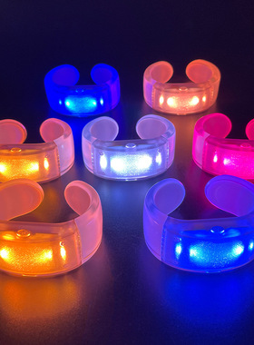 DMX遥控LED充电发光手环酒吧音乐节演唱会应援道具酒吧中控手镯