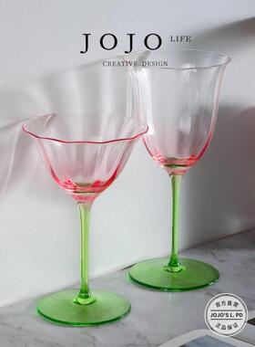 JOJO'S L. PD.use.家用轻奢复古花朵红酒高脚杯酒杯 | 用裳