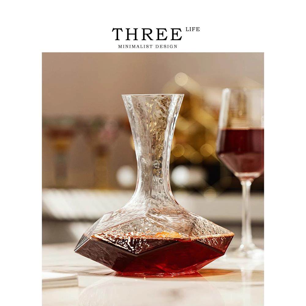Tlife·Lines·酒具红酒醒酒器家用奢华高档水晶玻璃分酒器 |冷纹
