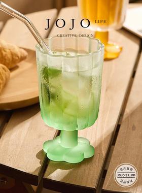 xpert.矮脚鸡尾酒杯中古彩色高颜值冰激凌杯 | 水霜