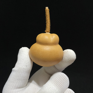 A727高7.21厘米2023年精品云朵梨墩钱袋布袋子手捻小葫芦文玩