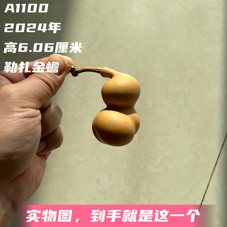 A1100高6.06厘米2024年精品手捻勒扎天津嘴小象金蟾葫芦异形