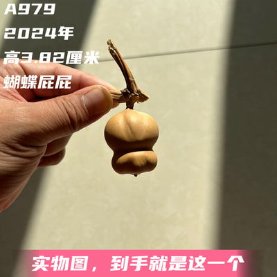 A979高3.82厘米2024年精品勒扎金蟾蝴蝶屁屁葫芦异形
