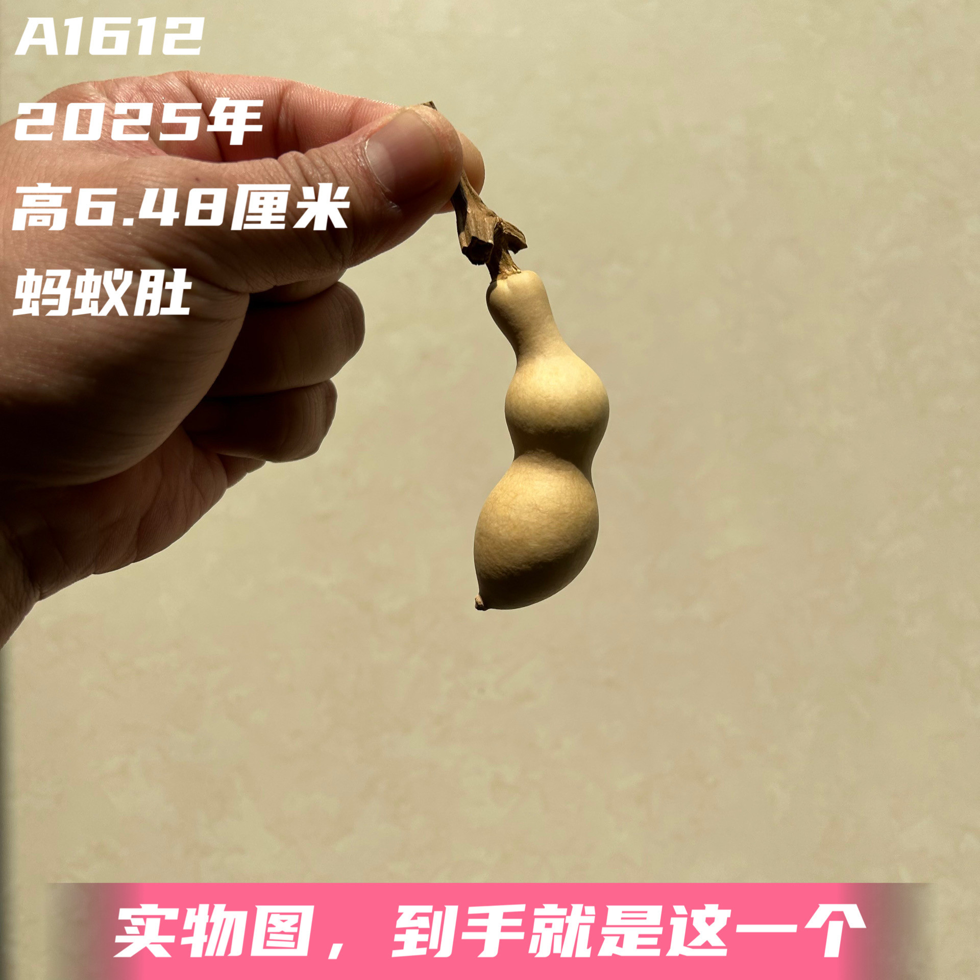 A1612高6.48厘米2025年精品手捻粗翻嘴尖肚蚂蚁肚葫芦