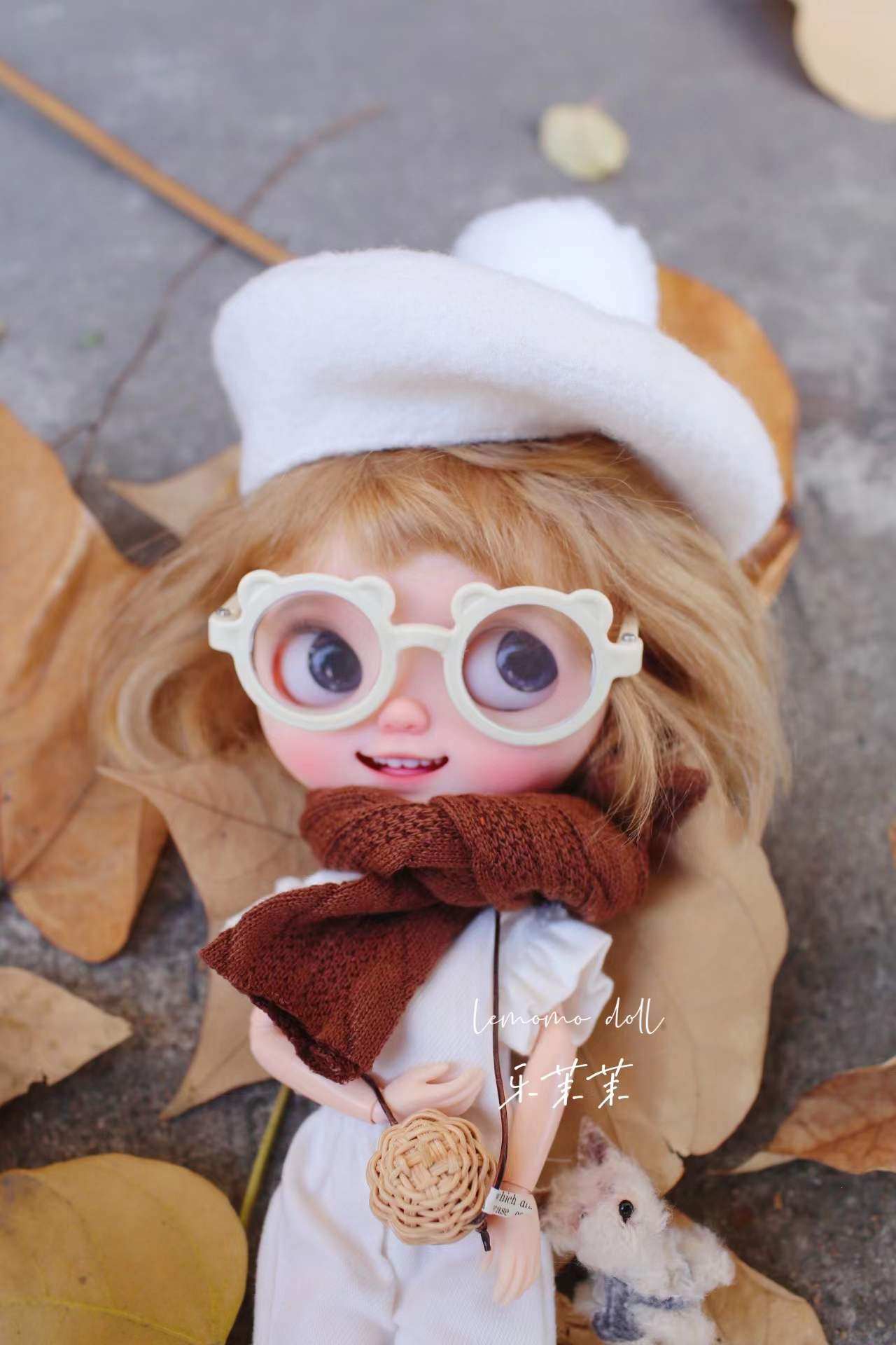 lemomo doll乐茉茉小布配件冬季围巾围脖包邮3色娃娃配件配饰现货