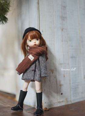 乐茉茉doll新款钢花呢牛角扣大衣OB22/24blythe小布蓝豆豆K1包邮
