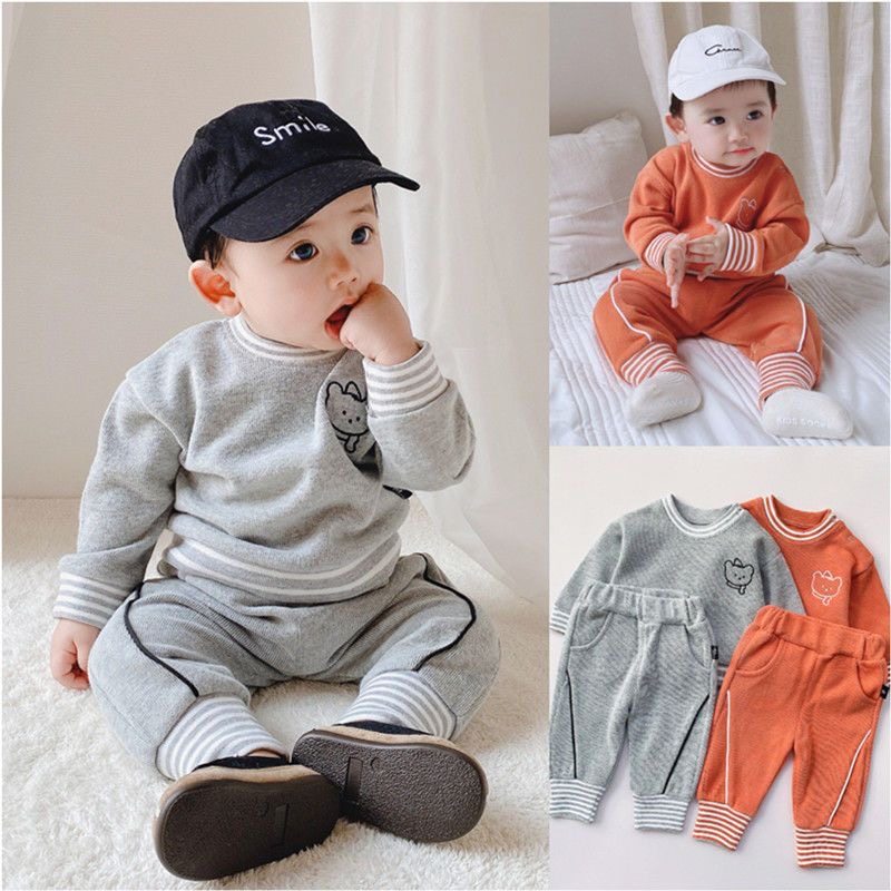 婴幼儿套装宝宝秋装2023新款男女宝宝洋气春秋款洋气外出服两件套