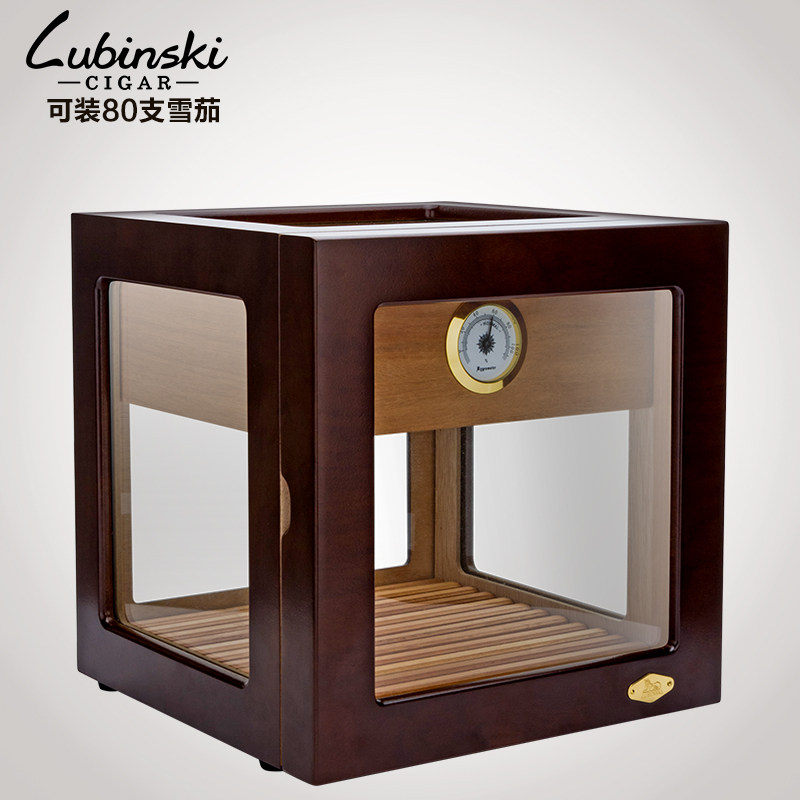 LUBINSKI鲁宾斯基雪茄展示盒进口雪松木雪茄保湿柜醇化箱,ZIPPO/瑞士军刀/眼镜,烟盒,淘宝优惠券,粉丝福利购,淘宝优惠卷