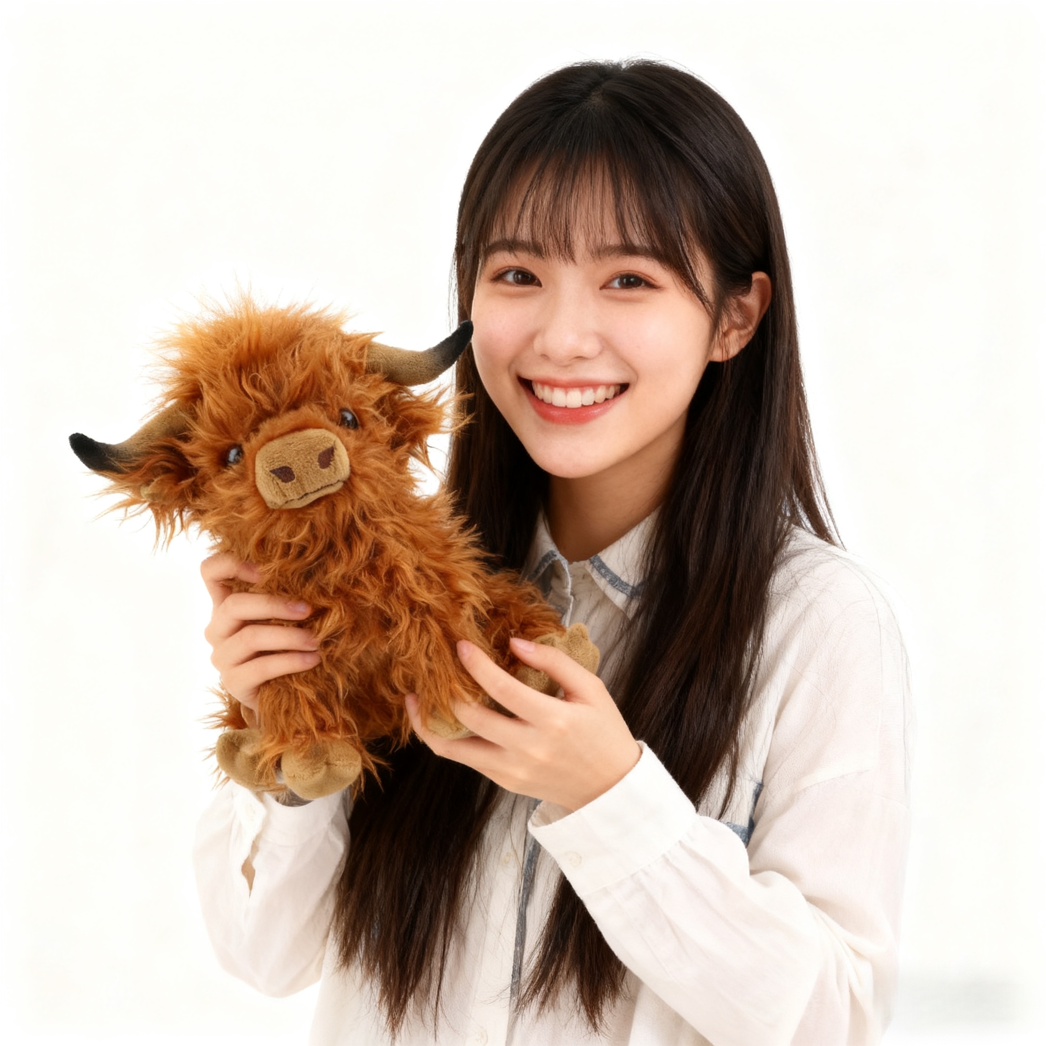 西藏牦牛玩偶仿真小野牛公仔毛绒玩具野生动物摆件儿童节女孩礼物