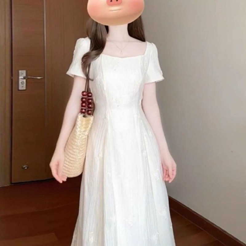 2025法式新款甜美初恋衬衫连连衣裙