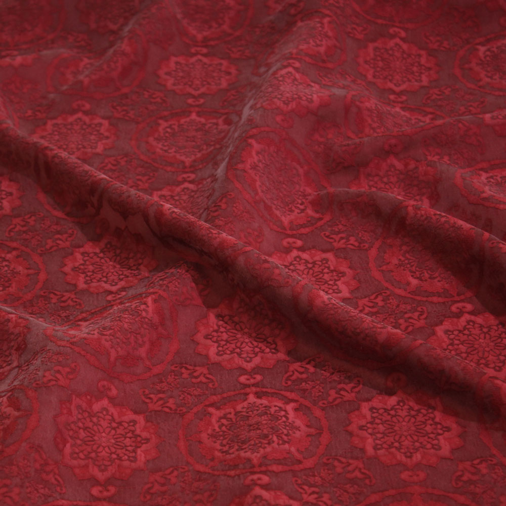 瓦娜家铜氨丝裙袍中式风服装布料