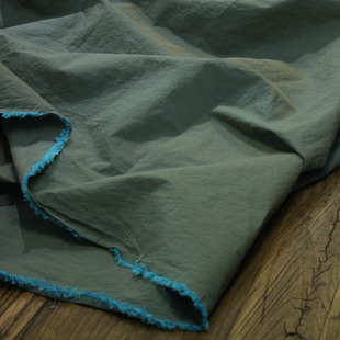 瓦娜高支高密140支长绒棉色织面料春夏衬衫裙袍裤子服装布料蓝棕