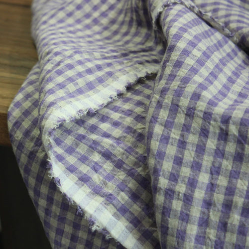 瓦娜家亚麻裙袍田园色织服装布料