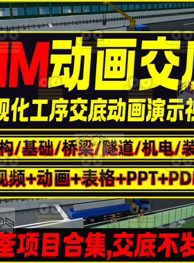 bim建筑施工动画教程可视化技术工艺模拟交底演示短视频建模制作