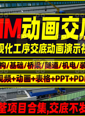 bim建筑施工动画教程可视化技术工艺模拟交底演示短视频建模制作