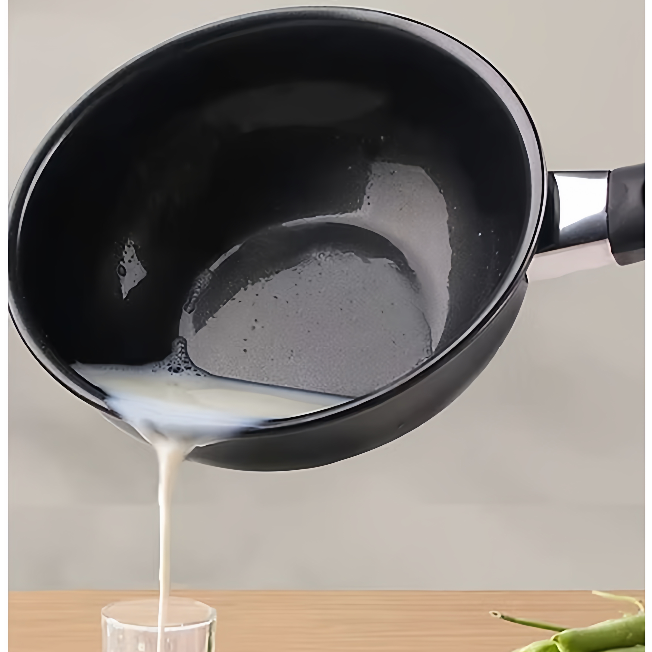 黑色小汤锅箭煮一体韩式麦饭石色不粘锅平底锅铁锅电磁炉燃气灶