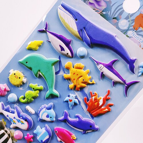 海洋生物贴纸海洋鱼海底世界贴画