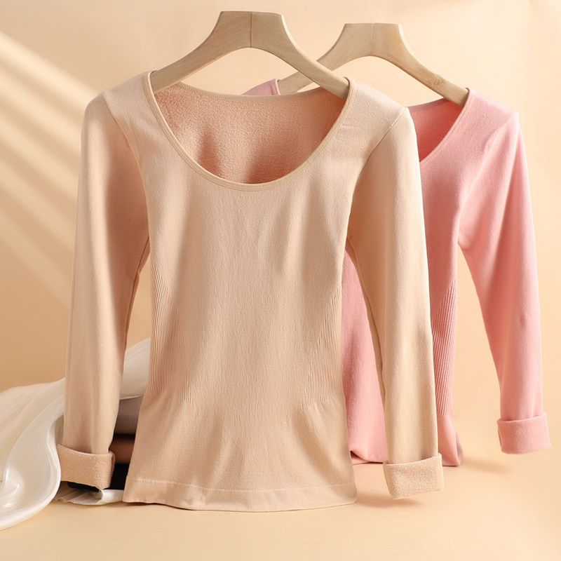 保暖透气不闷热女士加厚内搭秋衣