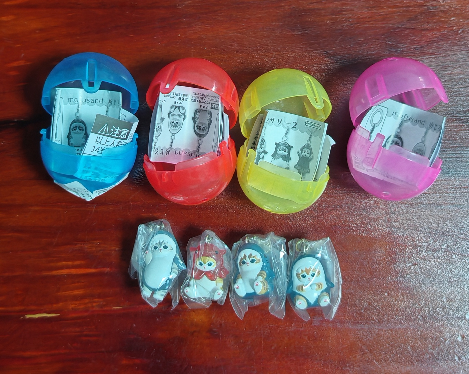 正版现货mofusand鲨鱼猫造型雨伞标记挂件扭蛋送朋友闺蜜礼物