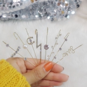 韩国气质网红水钻穿刺单只耳环2020年新款 潮设计感穿耳个性 耳钉女