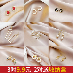 2022年新款 潮耳环 款 s925银针耳钉女小众设计感高级轻奢耳饰夏季