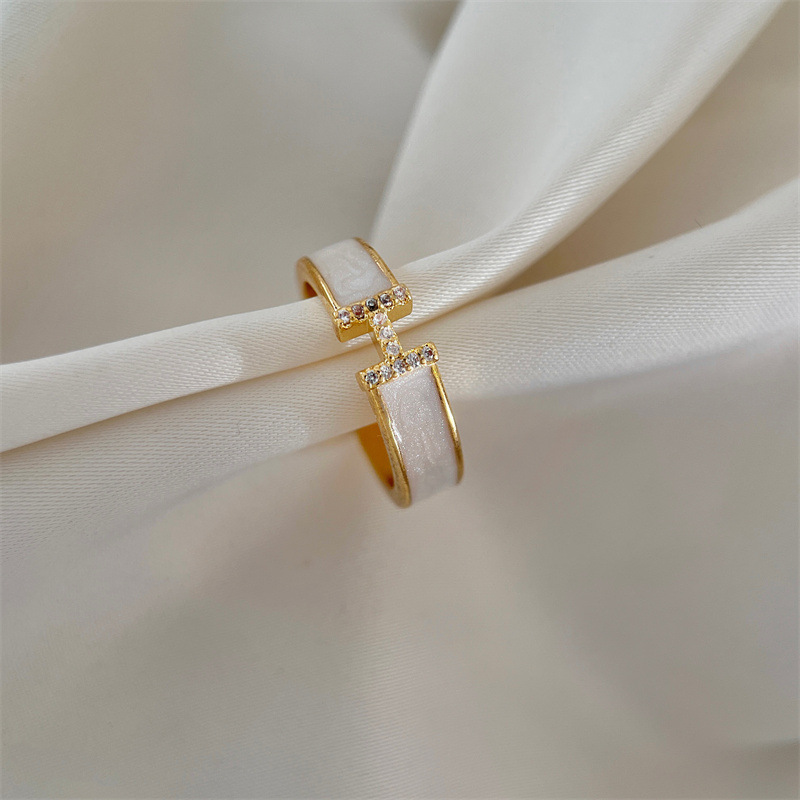 高级感开口ins小众法式网红指环