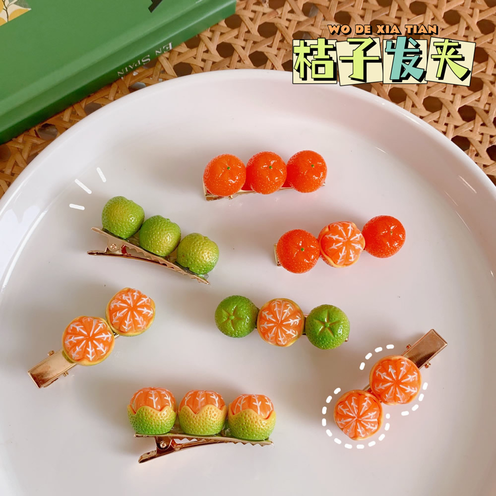 可爱风刘海夏季儿童网红侧边发卡