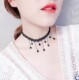 choker锁骨链韩版 脖子饰品颈带项圈女脖颈简约学生蕾丝颈链短项链