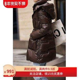 高端95白鹅绒美拉德面包服鹅绒服平湖羽绒服女装中长款