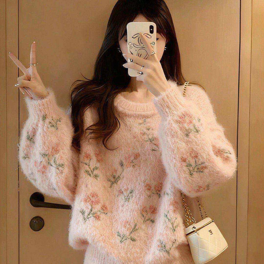 温柔慵懒风高领针织毛衣半身裙两件套女秋冬大码套装气质简约长袖,女装/女士精品,时尚套装,淘宝优惠券,粉丝福利购,淘宝优惠卷